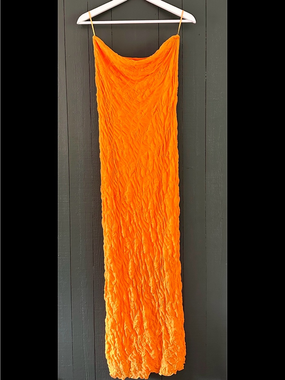 By Anthropologie Strapless Textured Knit Slip Midi Dress